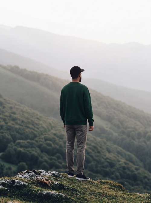 Sudadera Natural dopamine - Bottle green