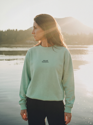 Sudadera Natural dopamine - Iceberg Green