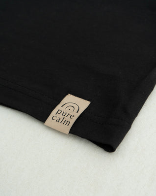 Camiseta Natural dopamine Crop Tee · Black