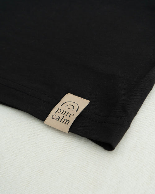 Camiseta Natural dopamine Crop Tee · Black