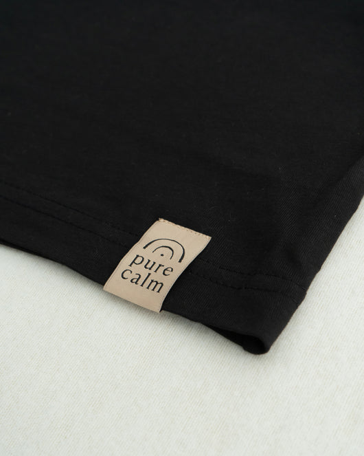 Camiseta Natural dopamine Crop Tee · Black