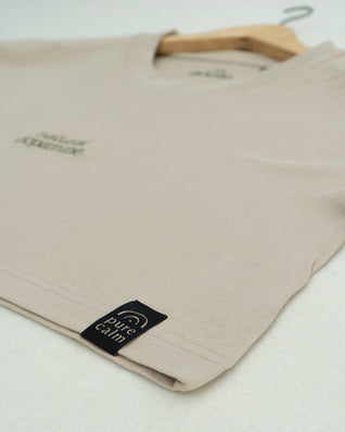 Camiseta Natural dopamine Crop Tee · Sand