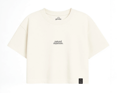 Camiseta Natural dopamine Crop Tee · Off White