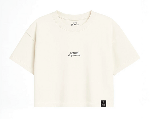 Camiseta Natural dopamine Crop Tee · Off White