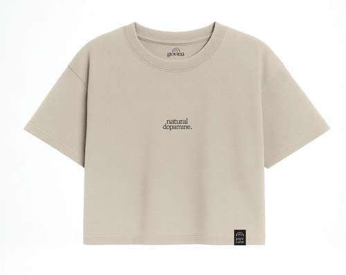 Camiseta Natural dopamine Crop Tee · Sand
