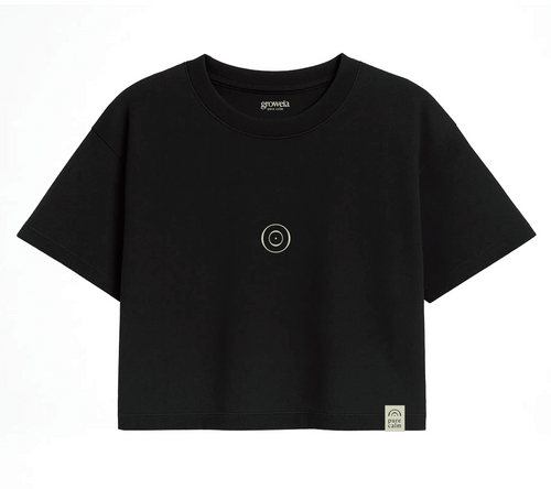 Camiseta pure calm Crop Tee · Black