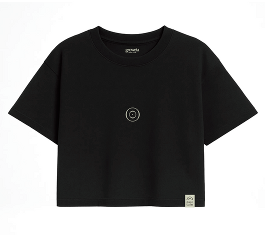 Camiseta pure calm Crop Tee · Black