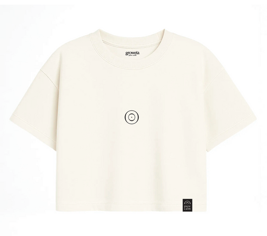 Camiseta pure calm Crop Tee · Off White