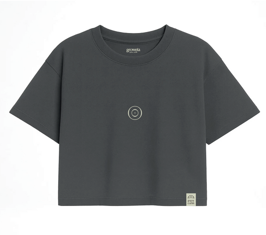 Camiseta pure calm Crop Tee · Grey