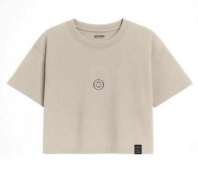 Camiseta pure calm Crop Tee · Sand