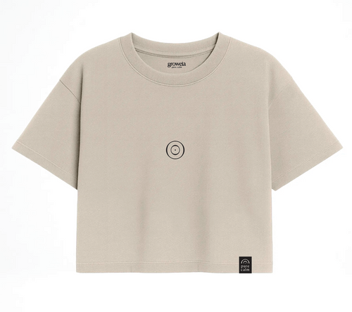 Camiseta pure calm Crop Tee · Sand