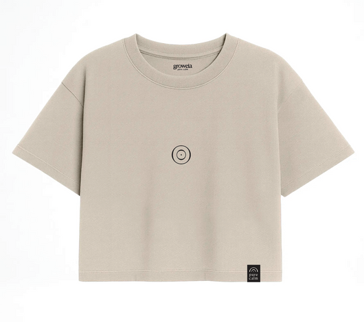 Camiseta pure calm Crop Tee · Sand