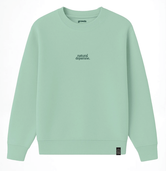 Sudadera Natural dopamine - Iceberg Green