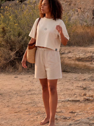 Camiseta pure calm Crop Tee · Off White