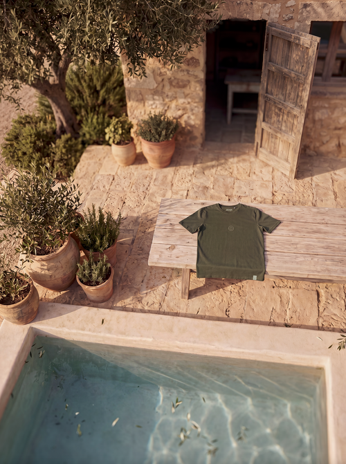 Camiseta pure calm - khaki green